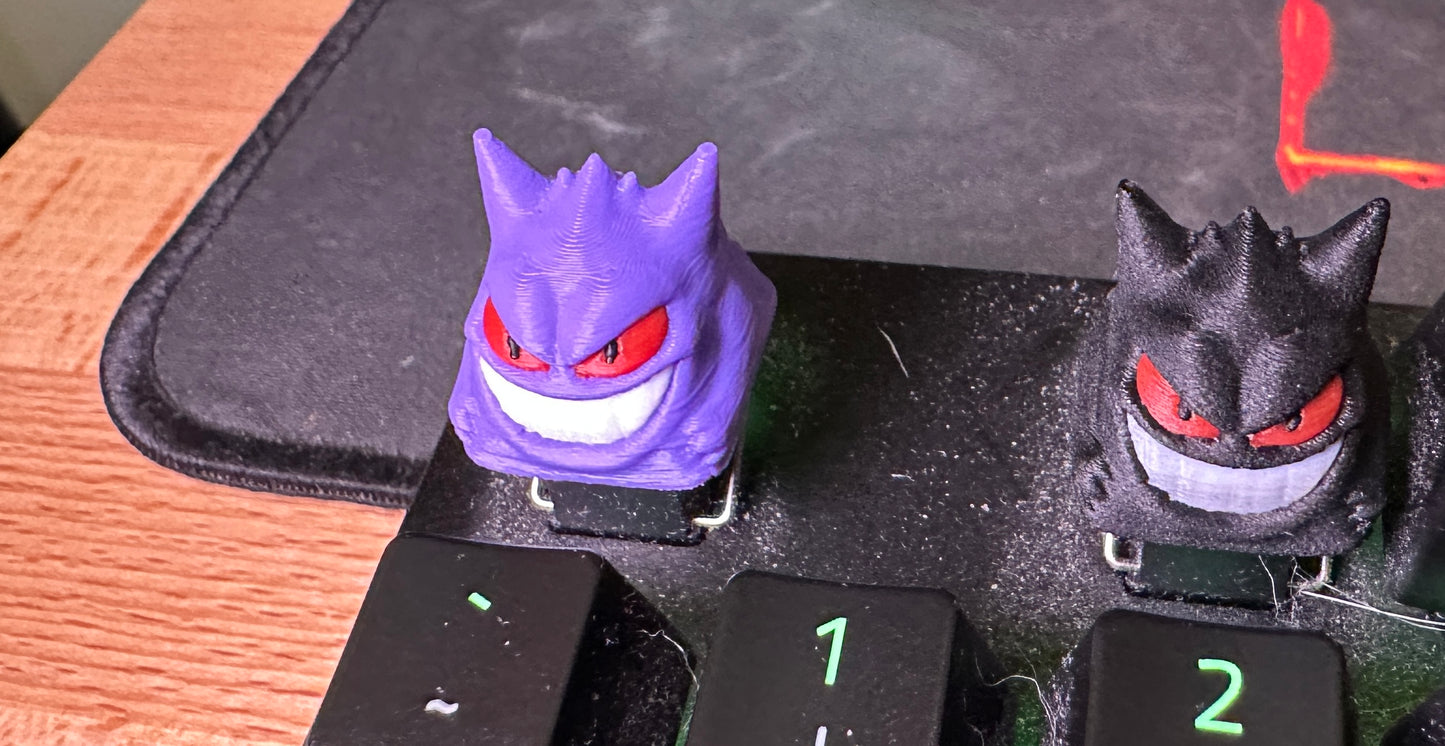 Spooky Ghost Artisan MX Cherry Keycap - Purple